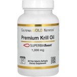 Krilliõli  EPA, HDA, astaxantiiniga versooned, süda, kolesterool, energia 1000mg - 60tbl California Gold