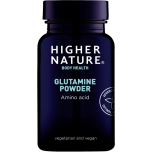 Glutamiin pulber stress, limaskestad, aju töö, taastumine- 100g Higher Nature