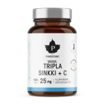 Tripla Tsink + C, 120 kapslit, Puhdistamo toidulisand