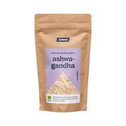 Ashwagandha pulber hormoonid, kilpnääre, närvipinge 150 gr Iconfit toidulisand